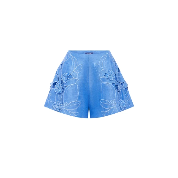 Leo Lin Abby Appliqué Shorts  - Leo Lin Dress - Australian Luxury Fashion - Shop at Coveti