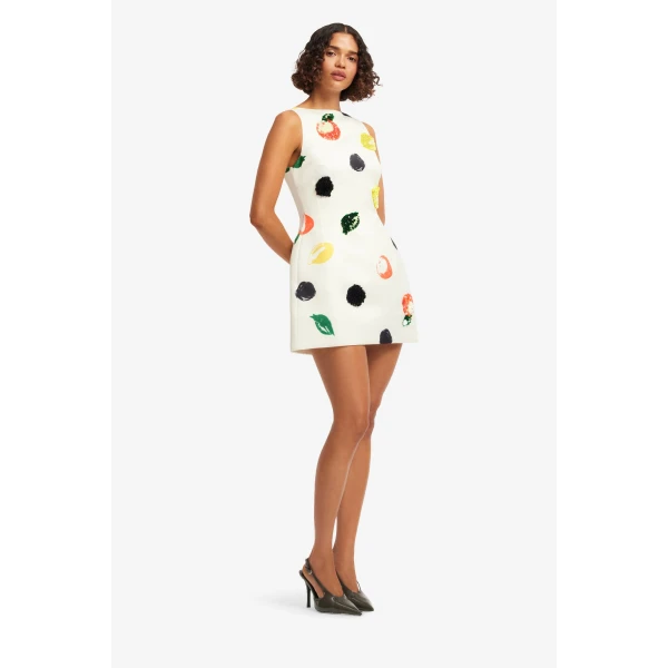 Leo Lin Ali Embellished Boat Neck Mini Dress  - Leo Lin Dress - Australian Luxury Fashion - Shop at Coveti
