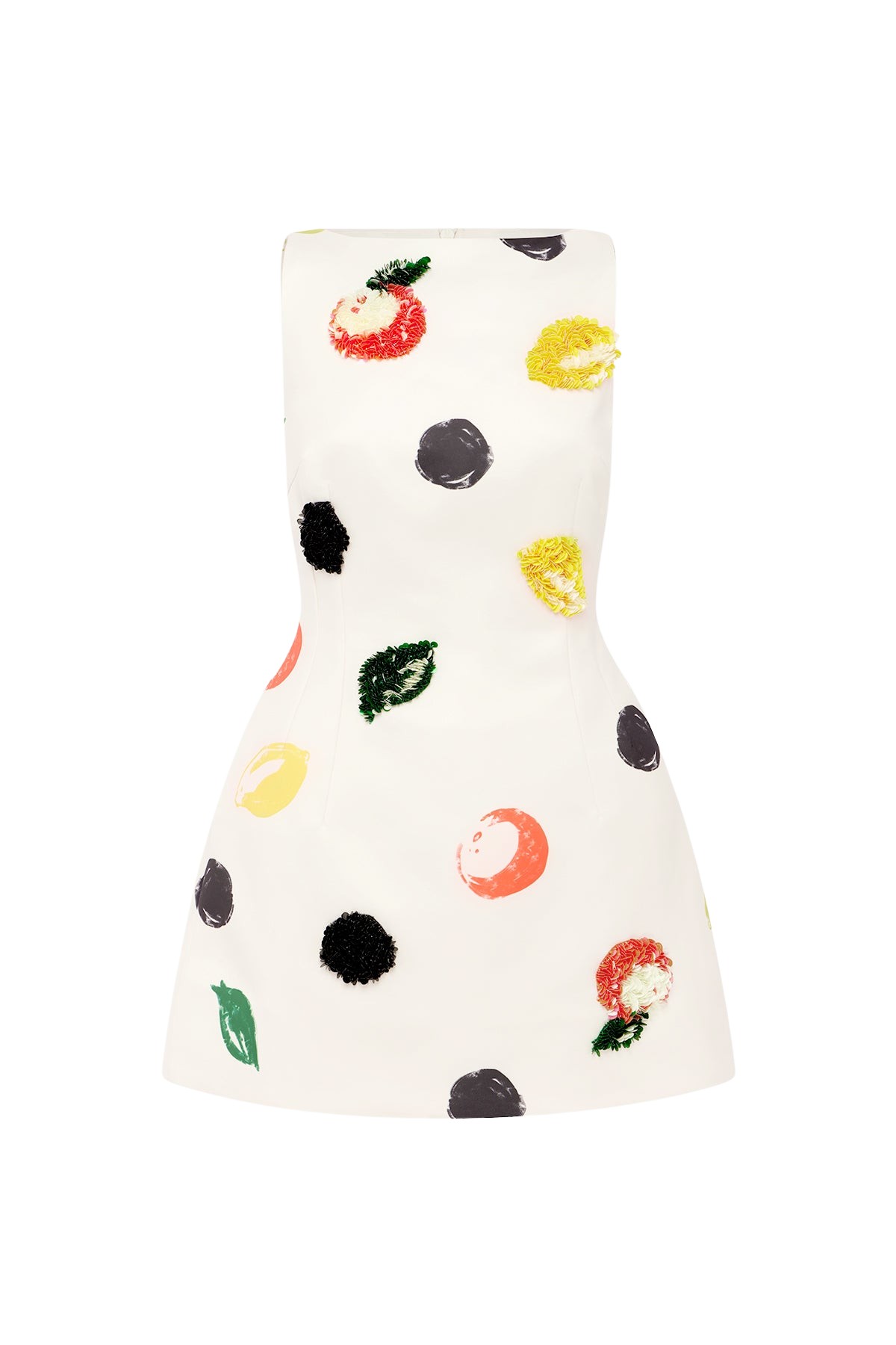 Leo Lin Ali Embellished Boat Neck Mini Dress