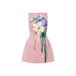 Leo Lin Ali Embroidered Boat Neck Mini Dress  - Leo Lin Dress - Australian Luxury Fashion - Shop at Coveti