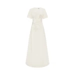 Leo Lin Alice Appliqué Short Sleeve Maxi Dress  - Leo Lin Dress - Australian Luxury Fashion - Shop at Coveti