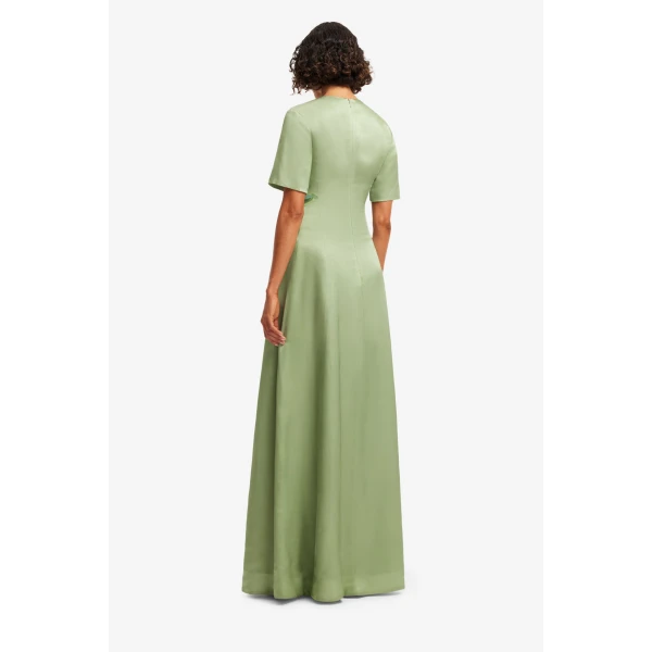 Leo Lin Alice Short Sleeve Maxi Dress  - Leo Lin Dress - Australian Luxury Fashion - Shop at Coveti