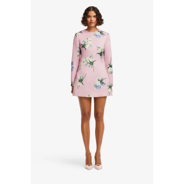 Leo Lin Aliza Long Sleeve Mini Dress  - Leo Lin Dress - Australian Luxury Fashion - Shop at Coveti