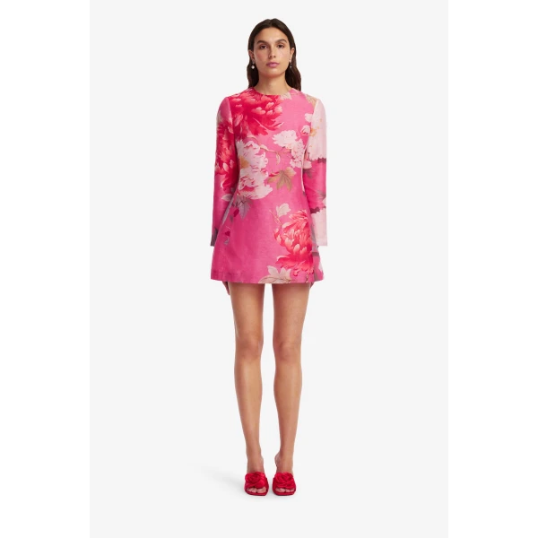Leo Lin Aliza Long Sleeve Mini Dress  - Leo Lin Dress - Australian Luxury Fashion - Shop at Coveti