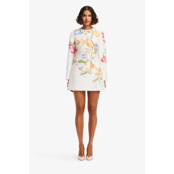 Leo Lin Aliza Long Sleeve Mini Dress  - Leo Lin Dress - Australian Luxury Fashion - Shop at Coveti