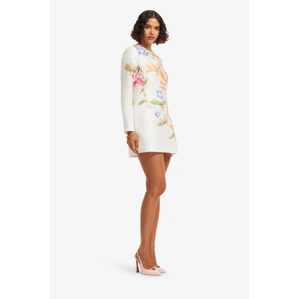 Leo Lin Aliza Long Sleeve Mini Dress  - Leo Lin Dress - Australian Luxury Fashion - Shop at Coveti