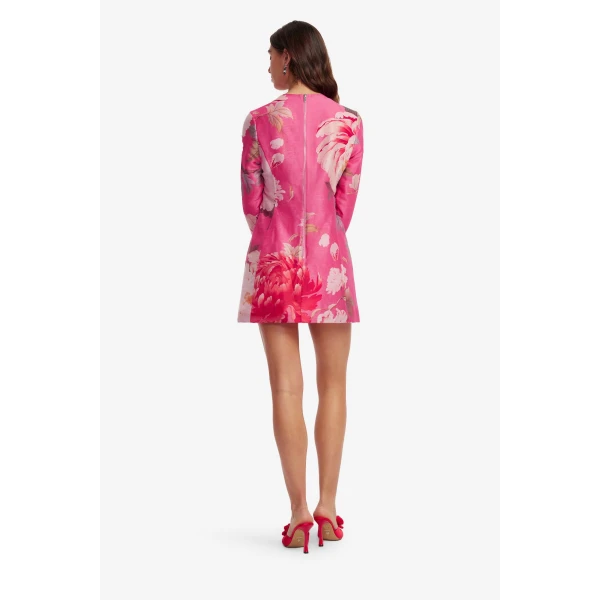 Leo Lin Aliza Long Sleeve Mini Dress  - Leo Lin Dress - Australian Luxury Fashion - Shop at Coveti