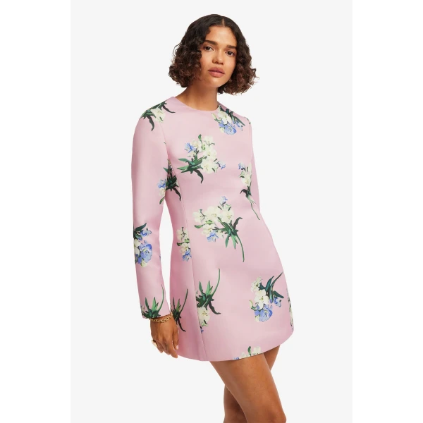 Leo Lin Aliza Long Sleeve Mini Dress  - Leo Lin Dress - Australian Luxury Fashion - Shop at Coveti