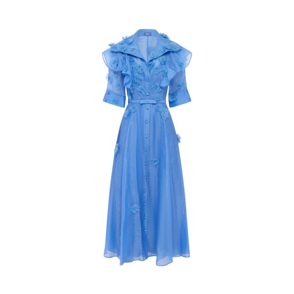 Leo Lin Anya Petal Midi Dress  - Leo Lin Dress - Australian Luxury Fashion - Shop at Coveti