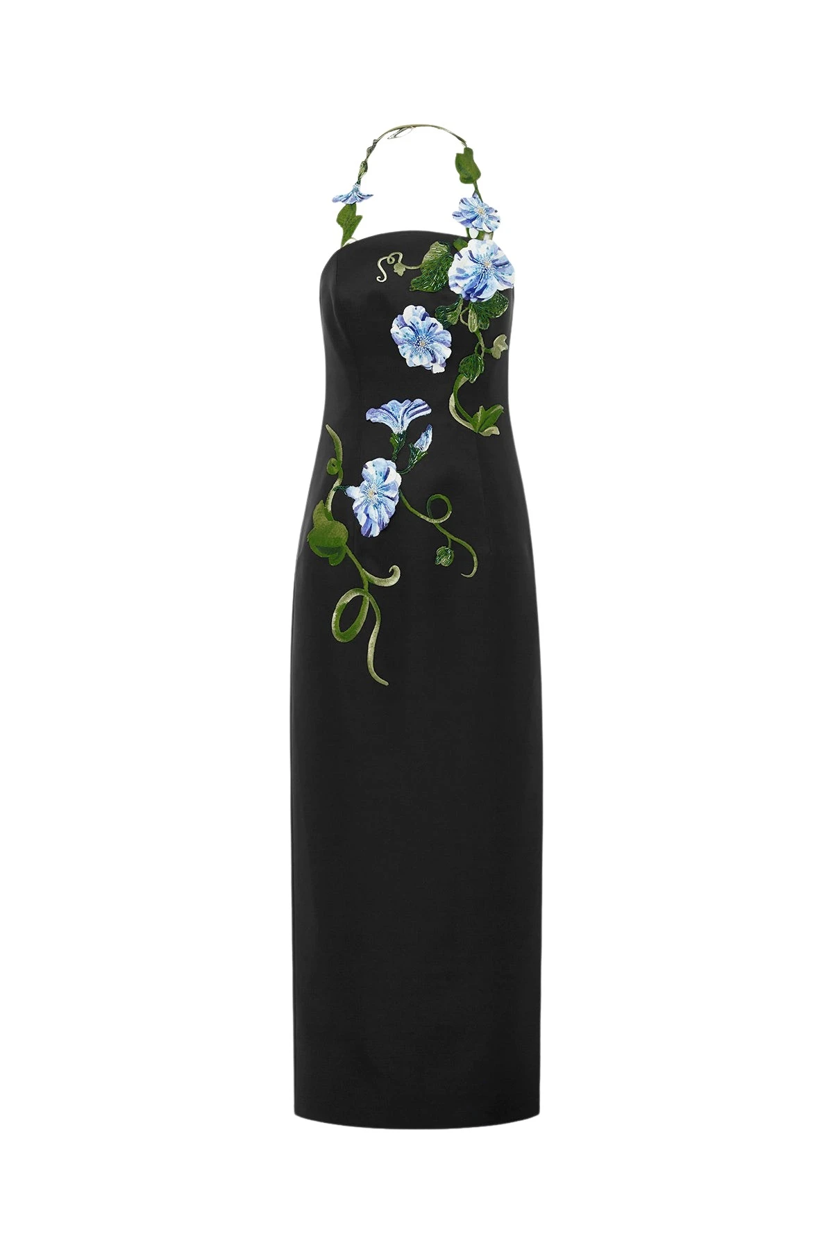 Leo-Lin-Ava-Halterneck-Applique-Floral-Bustier-Maxi-Dress-690860_nobg Leo Lin Ava Halterneck Appliqué Floral Bustier Maxi Dress - Leo Lin Dress - Australian Luxury Fashion - Shop at Coveti