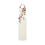 Leo Lin Ava Halterneck Appliqué Floral Bustier Maxi Dress  - Leo Lin Dress - Australian Luxury Fashion - Shop at Coveti