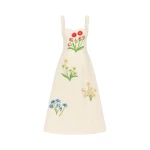 Leo Lin Beatrice Embellished Wool Midi Dress  - Leo Lin Dress - Australian Luxury Fashion - Shop at Coveti