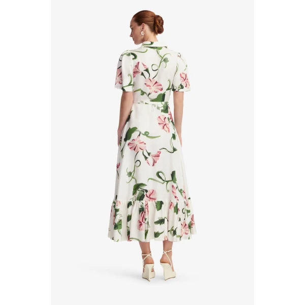 Leo Lin Becca Short Sleeve Midi Dress  - Leo Lin Dress - Australian Luxury Fashion - Shop at Coveti