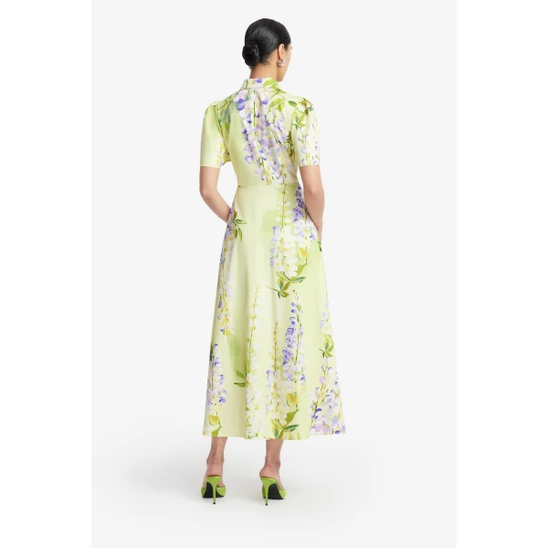 Leo Lin Bianca Short Sleeve Midi Dress  - Leo Lin Dress - Australian Luxury Fashion - Shop at Coveti