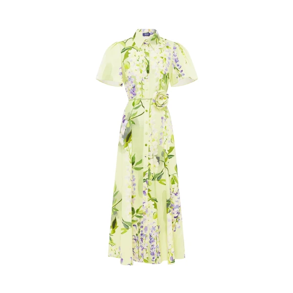 Leo Lin Bianca Short Sleeve Midi Dress  - Leo Lin Dress - Australian Luxury Fashion - Shop at Coveti