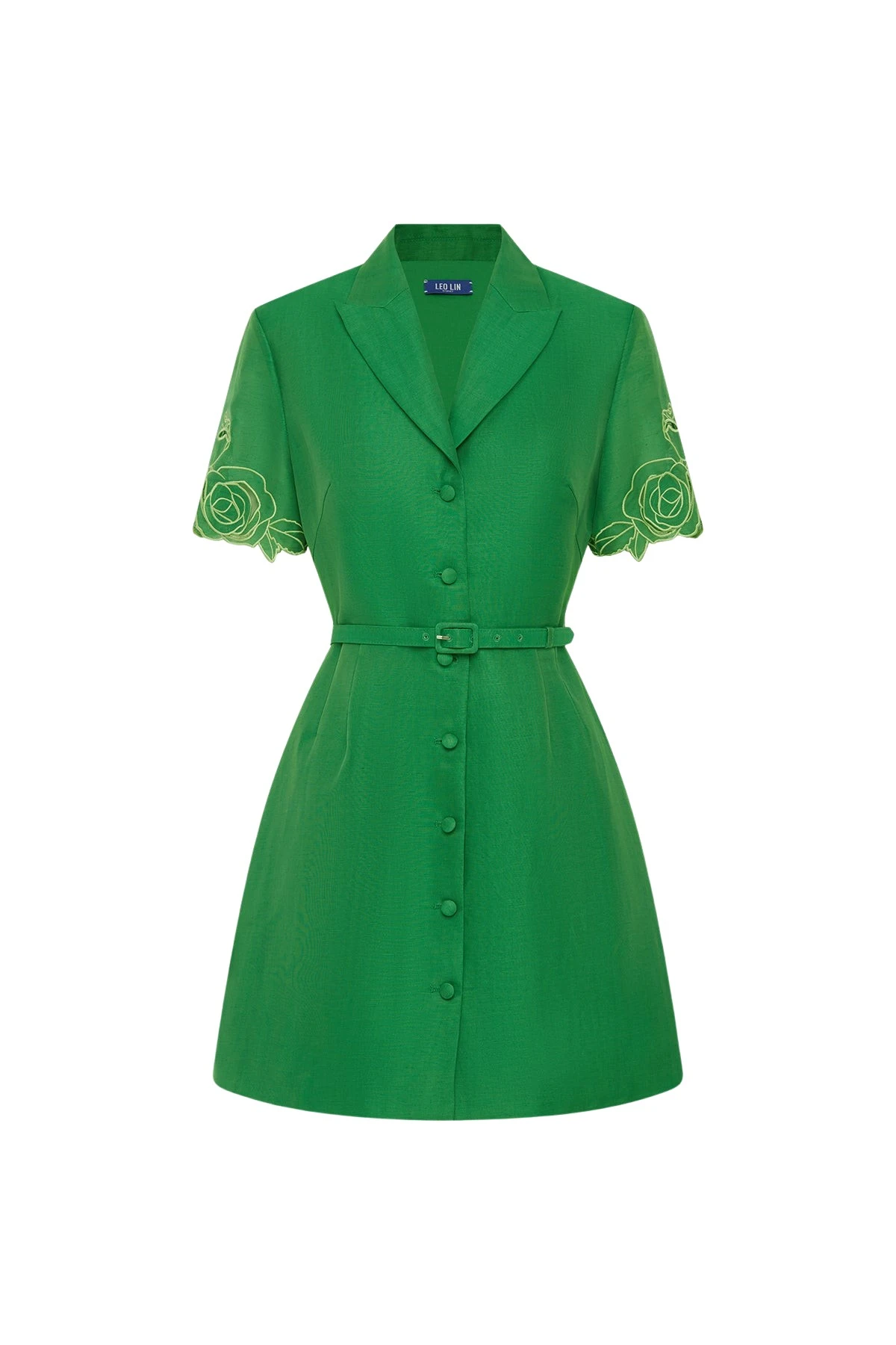 Leo-Lin-Brigitte-Applique-Mini-Dress15147_nobg Leo Lin Brigitte Appliqué Mini Dress - Leo Lin Dress - Australian Luxury Fashion - Shop at Coveti