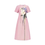 Leo Lin Caroline Short Sleeve Midi Dress  - Leo Lin Dress - Australian Luxury Fashion - Shop at Coveti