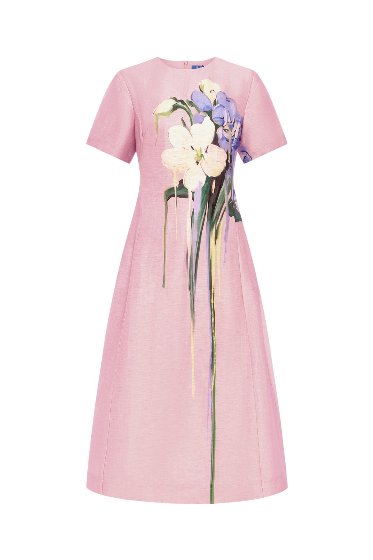 Leo Lin Caroline Short Sleeve Midi Dress