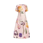 Leo Lin Caroline Short Sleeve Midi Dress  - Leo Lin Dress - Australian Luxury Fashion - Shop at Coveti