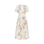 Leo Lin Caroline Short Sleeve Midi Dress  - Leo Lin Dress - Australian Luxury Fashion - Shop at Coveti