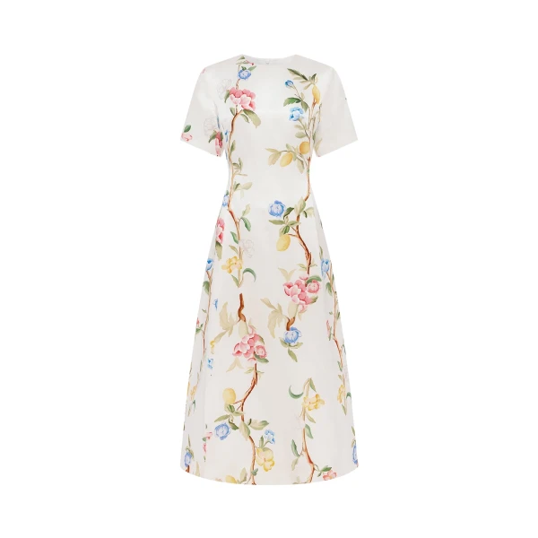 Leo Lin Caroline Short Sleeve Midi Dress