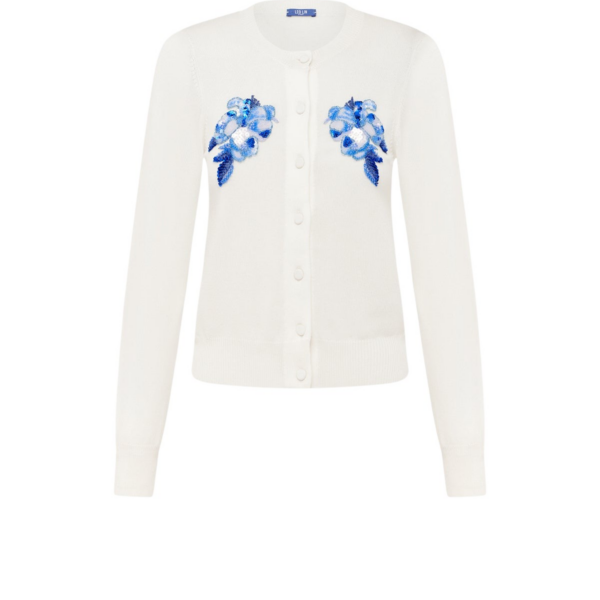 Leo Lin Claire Embellished Knit Cardigan  - Leo Lin Dress - Australian Luxury Fashion - Shop at Coveti