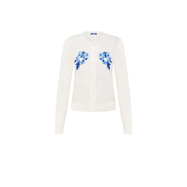 Leo Lin Claire Embellished Knit Cardigan  - Leo Lin Dress - Australian Luxury Fashion - Shop at Coveti