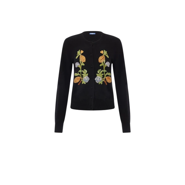 Leo Lin Claire Embellished Knit Cardigan  - Leo Lin Dress - Australian Luxury Fashion - Shop at Coveti