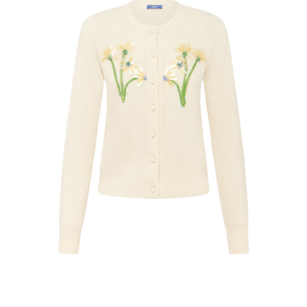 Leo Lin Claire Embellished Knit Cardigan  - Leo Lin Dress - Australian Luxury Fashion - Shop at Coveti