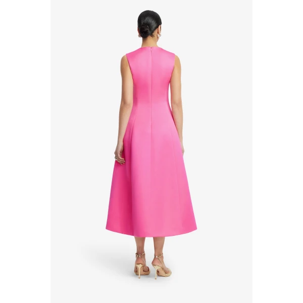Leo Lin Cleo Appliqué Sleeveless Midi Dress  - Leo Lin Dress - Australian Luxury Fashion - Shop at Coveti