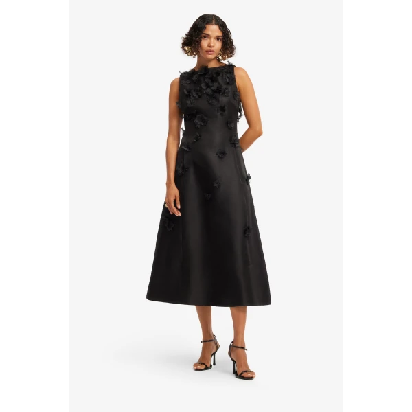 Leo Lin Cleo Petal Sleeveless Midi Dress  - Leo Lin Dress - Australian Luxury Fashion - Shop at Coveti