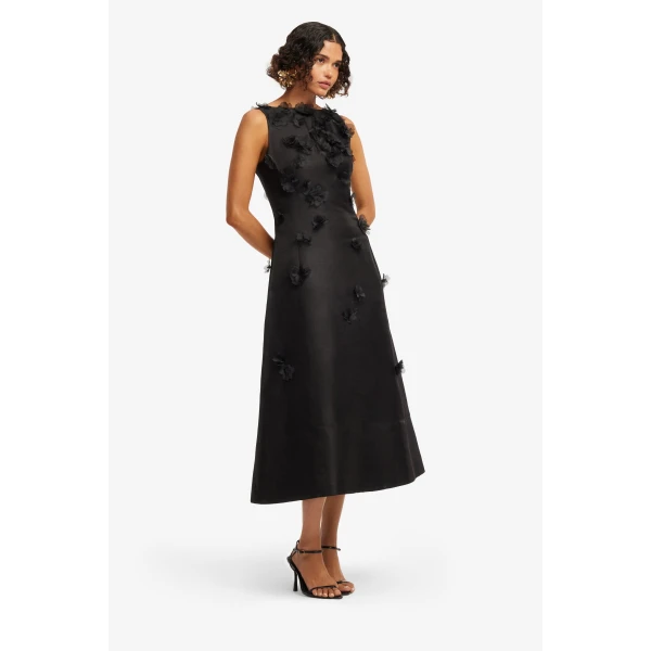 Leo Lin Cleo Petal Sleeveless Midi Dress  - Leo Lin Dress - Australian Luxury Fashion - Shop at Coveti