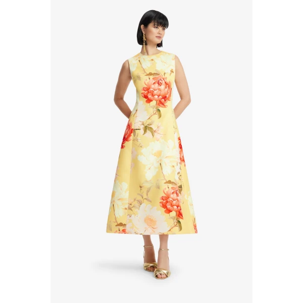 Leo Lin Cleo Sleeveless Midi Dress  - Leo Lin Dress - Australian Luxury Fashion - Shop at Coveti