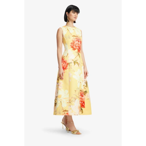 Leo Lin Cleo Sleeveless Midi Dress  - Leo Lin Dress - Australian Luxury Fashion - Shop at Coveti