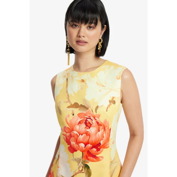 Leo Lin Cleo Sleeveless Midi Dress  - Leo Lin Dress - Australian Luxury Fashion - Shop at Coveti