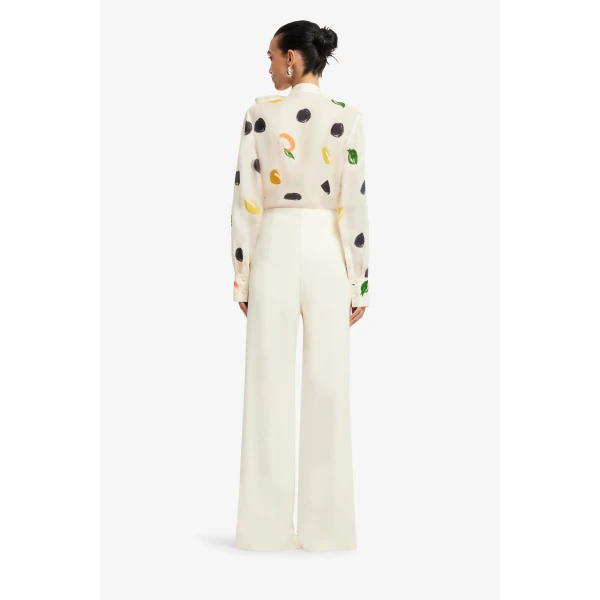 Leo Lin Cora Bow Blouse  - Leo Lin Dress - Australian Luxury Fashion - Shop at Coveti