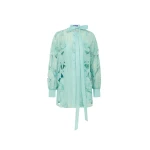 Leo Lin Elle Appliqué Blouse  - Leo Lin Dress - Australian Luxury Fashion - Shop at Coveti