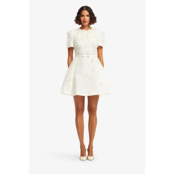 Leo Lin Elyse Petal Short Sleeve Mini Dress  - Leo Lin Dress - Australian Luxury Fashion - Shop at Coveti