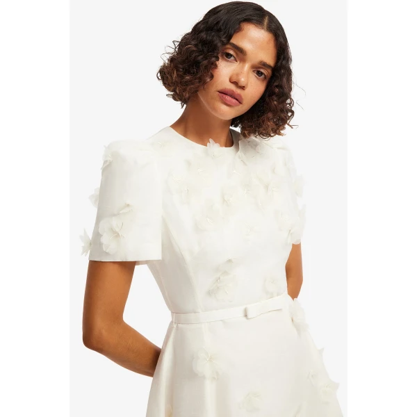 Leo Lin Elyse Petal Short Sleeve Mini Dress  - Leo Lin Dress - Australian Luxury Fashion - Shop at Coveti