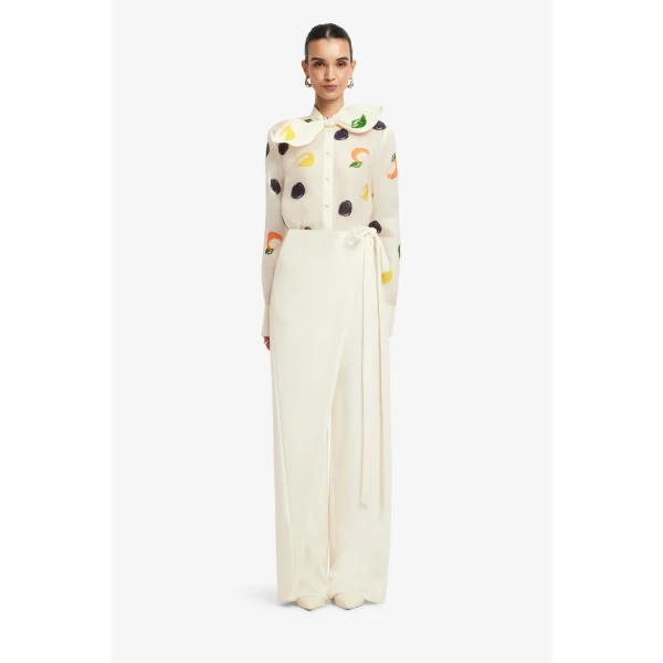 Leo Lin Felicity Wrap Pants  - Leo Lin Dress - Australian Luxury Fashion - Shop at Coveti