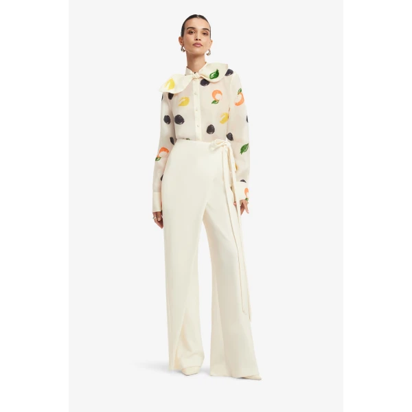 Leo Lin Felicity Wrap Pants  - Leo Lin Dress - Australian Luxury Fashion - Shop at Coveti
