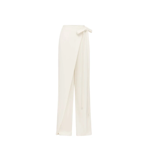 Leo Lin Felicity Wrap Pants  - Leo Lin Dress - Australian Luxury Fashion - Shop at Coveti