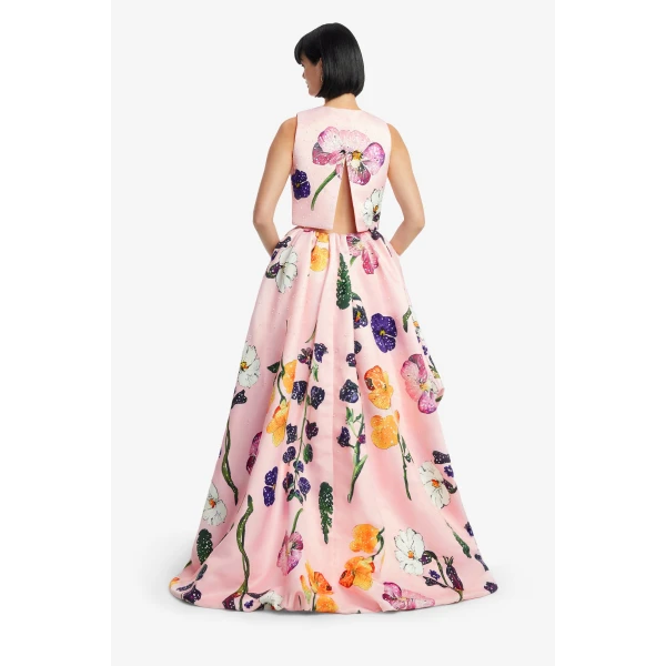 Leo Lin Fiorella Embellished Voluminous Skirt  - Leo Lin Dress - Australian Luxury Fashion - Shop at Coveti