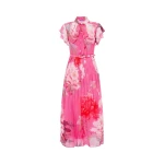 Leo Lin Grace Flutter Sleeve Midi Dress  - Leo Lin Dress - Australian Luxury Fashion - Shop at Coveti