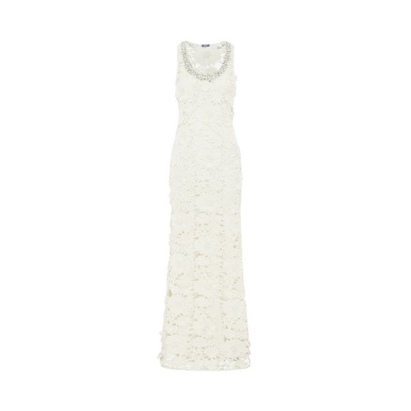 Leo Lin Helena Embellished Lace Maxi Dress  - Leo Lin Dress - Australian Luxury Fashion - Shop at Coveti