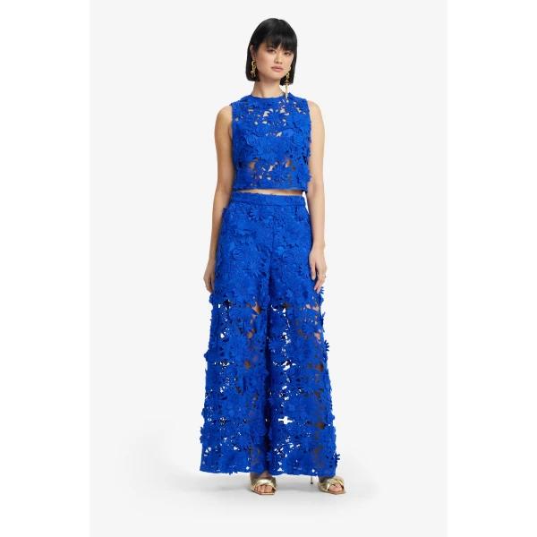Leo Lin Iris Lace Top  - Leo Lin Dress - Australian Luxury Fashion - Shop at Coveti