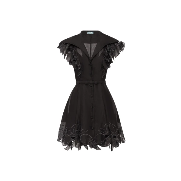 Leo Lin Isla Appliqué Mini Dress  - Leo Lin Dress - Australian Luxury Fashion - Shop at Coveti