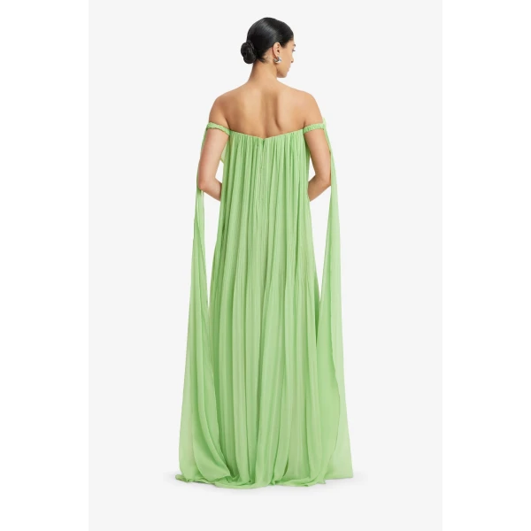 Leo Lin Jaclyn Draped Floor Length Dress  - Leo Lin Dress - Australian Luxury Fashion - Shop at Coveti