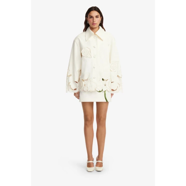 Leo Lin Jayna Appliqué Jacket  - Leo Lin Dress - Australian Luxury Fashion - Shop at Coveti
