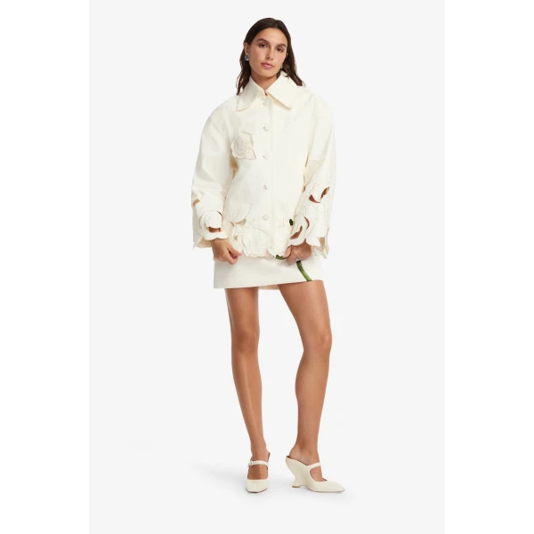 Leo Lin Jayna Appliqué Jacket  - Leo Lin Dress - Australian Luxury Fashion - Shop at Coveti
